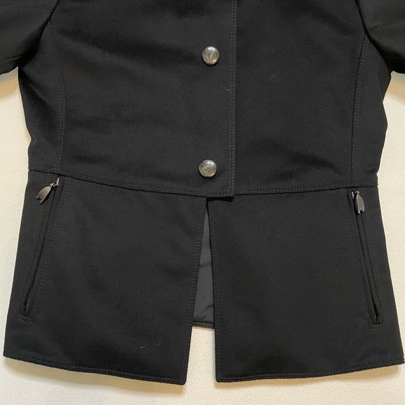 Max Mara Rainwear reversible black jacket sz 10 - Picture 3 of 15
